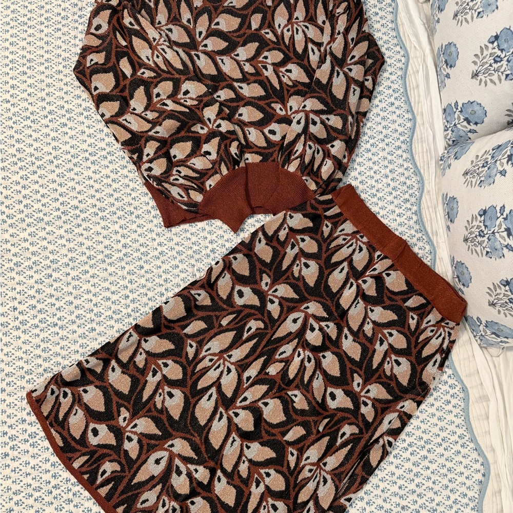 Happy Sheep Midi Sweater Skirt